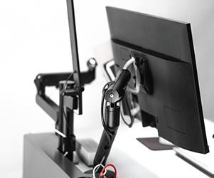 Monitoru roka viena ekrānam monitoru turētājs